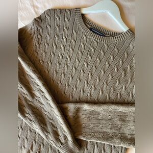 Brandy Melville Brown Cable Knit Sweater
